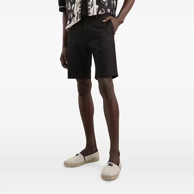 dolce gabbana cotton blend tailored shorts